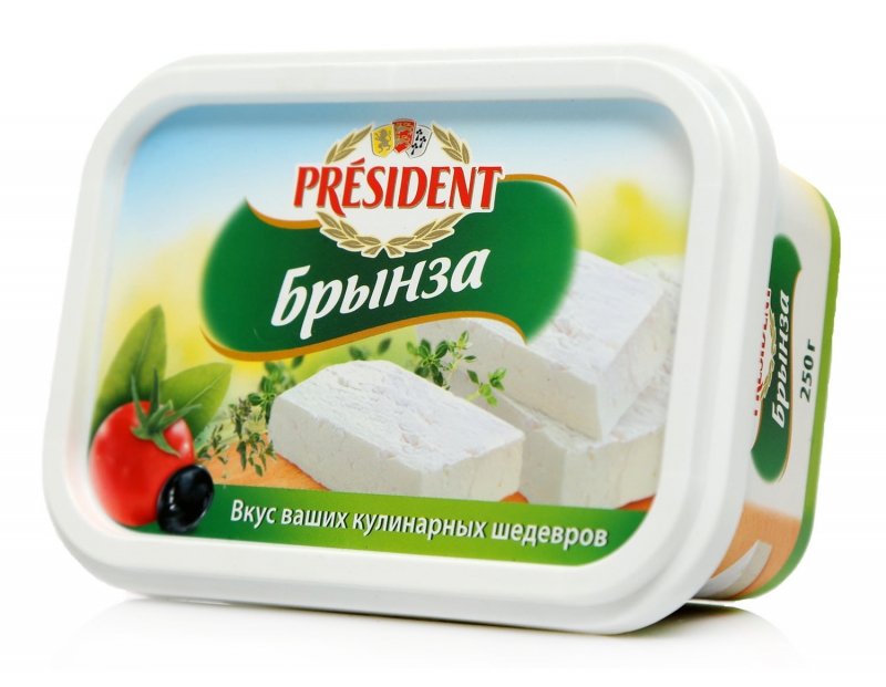 Брынза вкус. President сыр рассольный брынза 500 гр 45%.